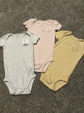 Carter's Three-Pack Short-Sleeve Onesies